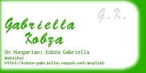 gabriella kobza business card